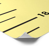 Wachstumsdiagramm hinzufügen Kindername und Clip A Poster (Ecke)