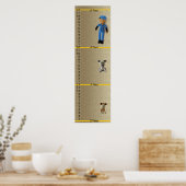 Wachstumsdiagramm - Hundepuppen und Junge Dollars Poster (Küche)