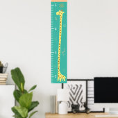 Wachstumsdiagramm lächelnde Giraffe Poster (Heimbüro)