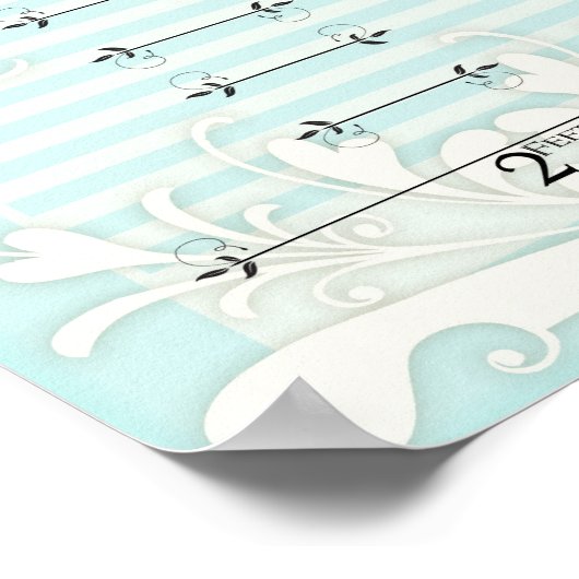 Wachstumsdiagramm - Unsere Princess Herbst Wirbel Poster (Ecke)