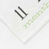 Wachstumsleiter - Boho Wasserfarbe mit Rose Fleecedecke (Ecke)