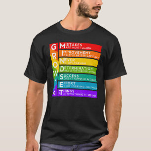 Wachstumsmentalität Klassenzimmer Gehirn Motivatio T-Shirt