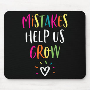 Wachstumsmentalität Positiv Zurück Zur Schule Lehr Mousepad