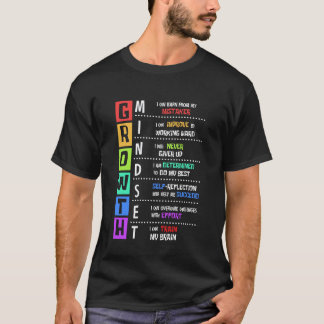 Wachstumsmentalität Positive Motivierende Klassenz T-Shirt