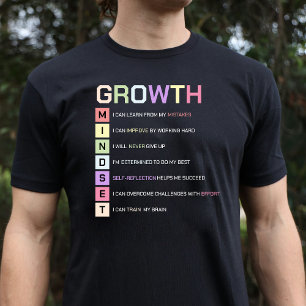 Wachstumsmentalität Schwarz T-Shirt