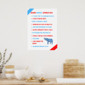 Wachstumsmindest-Affirmations-Poster Poster (Küche)