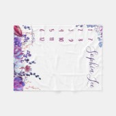 Wachstumspur - Meilenstein - Aquarellbilder Fleecedecke (Vorderseite (Horizontal))