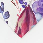 Wachstumspur - Meilenstein - Aquarellbilder Fleecedecke (Ecke)