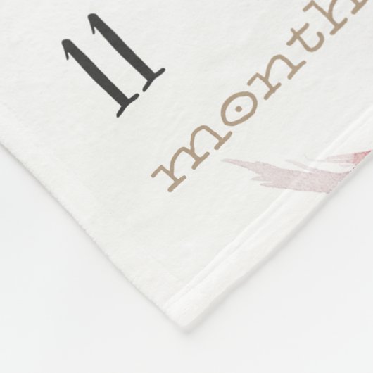 Wachstumspur - Meilenstein - Boho Wasserfarbe Fleecedecke (Ecke)