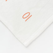 Wachstumspur - Meilenstein-Girl-Blume Fleecedecke (Ecke)