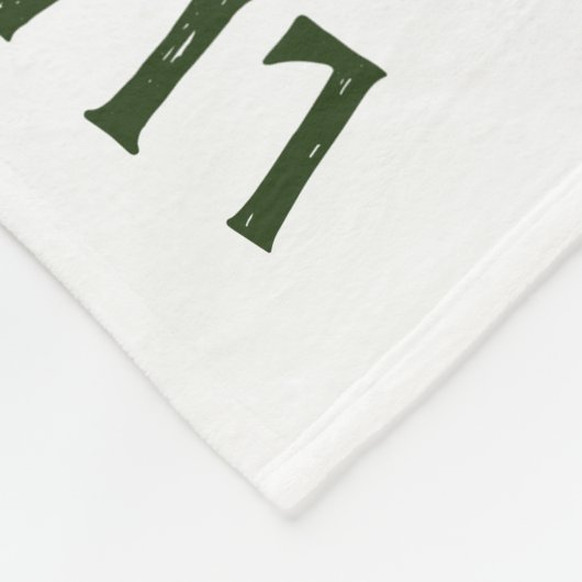 Wachstumspur - Meilenstein - Sukkulärer Kranz Fleecedecke (Ecke)