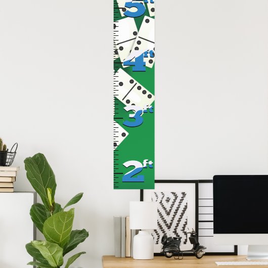 Wachstumstabelle für Dominowerte Poster (Heimbüro)
