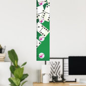 Wachstumstabelle für Dominowerte Poster (Heimbüro)