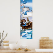 Wachstumstabelle für Eisbrecher Poster (Küche)