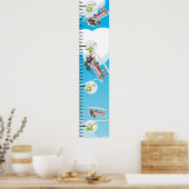 Wachstumstabelle für Flugzeug Poster (Küche)