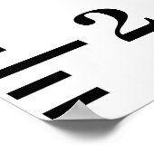 Wachstumstabelle für Kühe im Hochland Poster (Ecke)