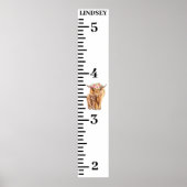 Wachstumstabelle für Kühe im Hochland Poster (Vorne)