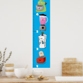 Wachstumstabelle für niedliche Cartoon Poster (Küche)