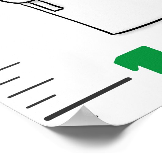 Wachstumstabelle für niedliche Cartoon Poster (Ecke)