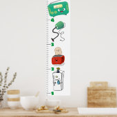 Wachstumstabelle für niedliche Cartoon Poster (Küche)