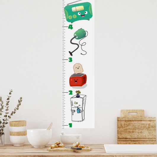 Wachstumstabelle für niedliche Cartoon Poster (Küche)