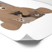 Wachstumstabelle für Wälder und Camping Poster (Ecke)