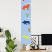 Wachstumstabelle für wild lebende Tiere Poster (Heimbüro)