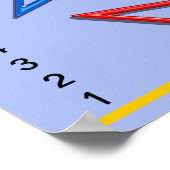 Wachstumstabelle - Reichweite für die Sternenmessu Poster (Ecke)