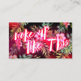 Wachte tropisches Neonglühen 311 so auf Visitenkarte