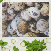 Wachteier Geschirrtuch (Gefaltet)