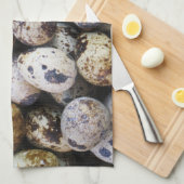 Wachteier Geschirrtuch (Viertel Falte)