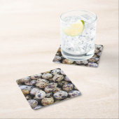 Wachteier Rechteckiger Pappuntersetzer (Vor Ort)