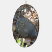 Wachtel-Familie Keramikornament (Links)