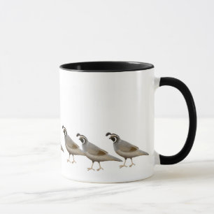 Wachtel-Familien-Wecker-Tasse Tasse