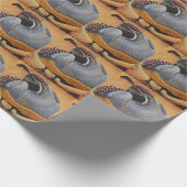 Wachtel-Geschenk-Packpapier Geschenkpapier (Ecke)