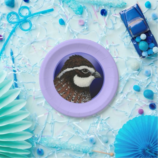 Wachtel-Hauptkreis Pappteller (Party)