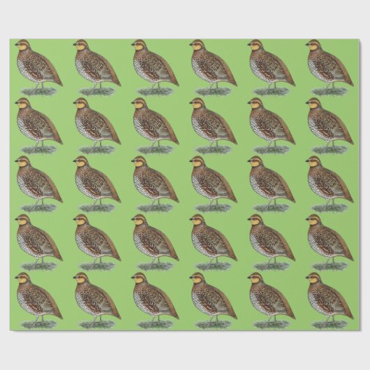 Wachtel-Henne Geschenkpapier (Flach)