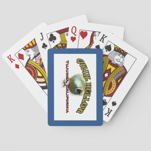 Wachtel-hohle Spielkarten (Rückseite)