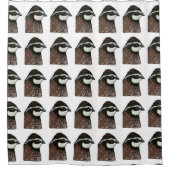 Wachtel-Kopf Duschvorhang (Vorderseite)