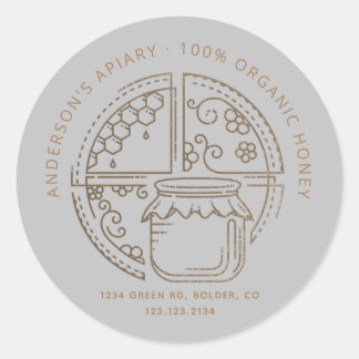 Wachtel Runder Aufkleber