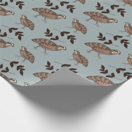 Wachtel-und Sprig-Geschenk-Verpackung Geschenkpapier (Ecke)