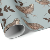 Wachtel-und Sprig-Geschenk-Verpackung Geschenkpapier (Rolleneckpunkt)