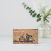 Wachtel-Visitenkarte Visitenkarte (Stehend Vorderseite)