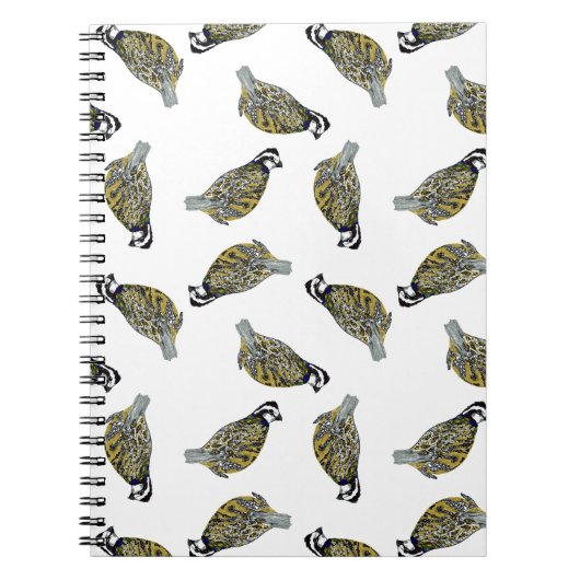 Wachtel-Wurf-Notizbuch Notizblock (Vorderseite)