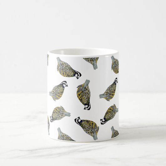 Wachtel-Wurf-Tasse Kaffeetasse (Mittel)