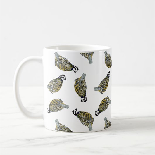 Wachtel-Wurf-Tasse Kaffeetasse (Links)