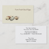 Wachtelei-Visitenkarte Visitenkarte (Vorne/Hinten)