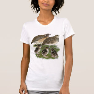 Wachtelfamilie der Gattung Coturnix T-Shirt