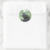 Wachtelmännchen Runder Aufkleber (Tasche)