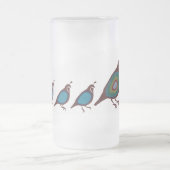 Wachteln Mattglas Bierglas (Mittel)